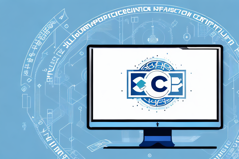 A computer with the ccnp certification logo displayed on its screen