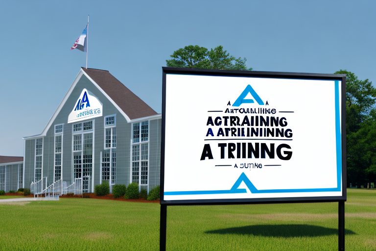 A building with a sign that reads "a+ training and certification" in middleburg