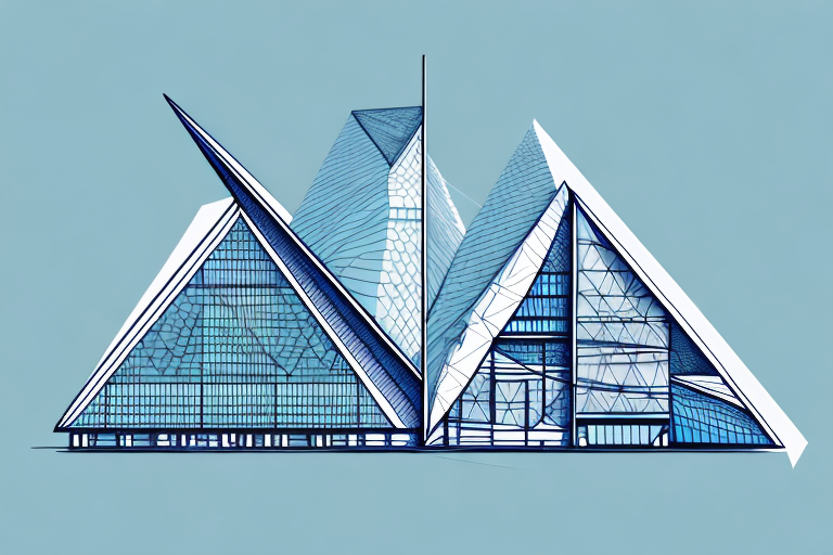A triangle-shaped building in triangle